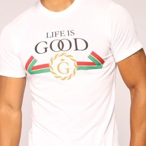 Fashion Nova Men “Good Life” Short Sleeve Tee